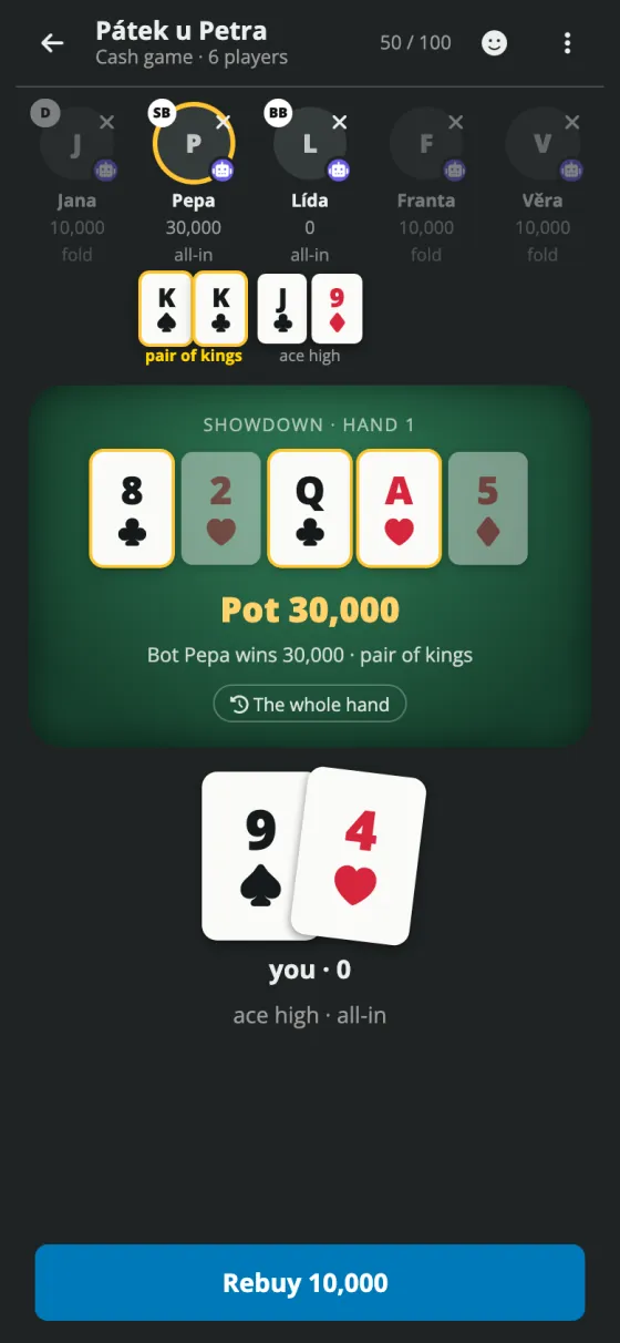 Online poker: a showdown with the winning five marked