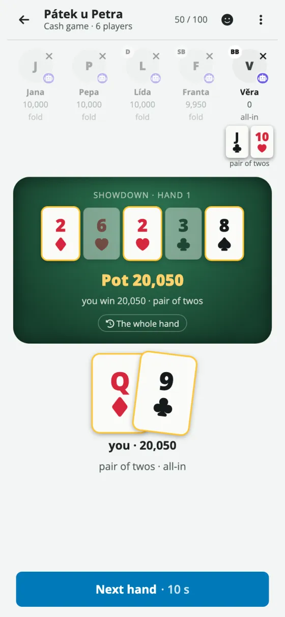 Online poker: a showdown with the winning five marked
